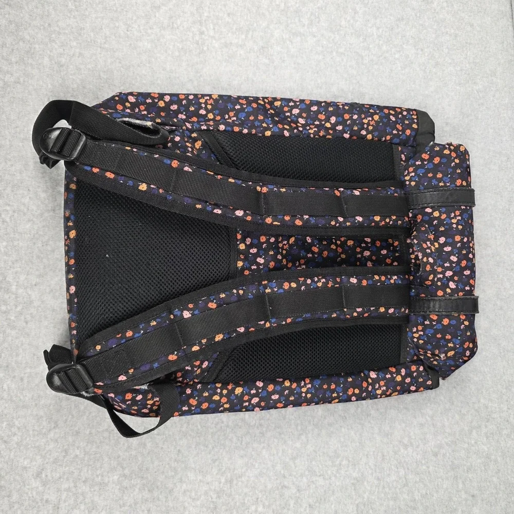 Herschel Backpack Black Floral Goth Laptop Compartment Women School Travel‎ Bag